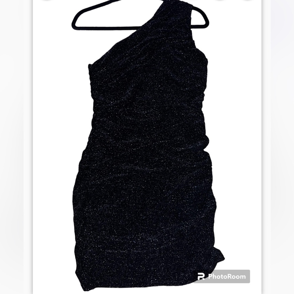 H & M Glittery Black Dress Size L